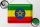 Blechschild Flagge Äthiopien 40x30cm Flag of Ethiopia