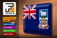 Blechschild Flagge Falklandinseln 40x30cm Falkland Islands