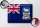 Blechschild Flagge Falklandinseln 40x30cm Falkland Islands