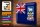 Blechschild Flagge Falklandinseln 40x30cm Falkland Islands