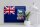 Blechschild Flagge Falklandinseln 40x30cm Falkland Islands