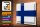 Blechschild Flagge Finnland 40x30cm Flag of Finland