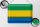 Blechschild Flagge Gabun 40x30cm Flag of Gabon