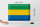 Blechschild Flagge Gabun 40x30cm Flag of Gabon