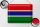 Blechschild Flagge Gambia 40x30cm Flag of the Gambia