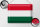 Blechschild Flagge Ungarn 40x30cm Flag of Hungary