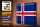 Blechschild Flagge Island 40x30cm Flag of Iceland