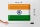 Blechschild Flagge Indien 40x30cm Flag of India