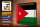 Blechschild Flagge Jordanien 40x30cm Flag of Jordan