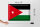 Blechschild Flagge Jordanien 40x30cm Flag of Jordan