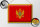 Blechschild Flagge Montenegro 40x30cm Flag of Montenegro