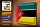 Blechschild Flagge Mosambik 40x30cm Flag of Mozambique