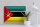 Blechschild Flagge Mosambik 40x30cm Flag of Mozambique