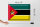 Blechschild Flagge Mosambik 40x30cm Flag of Mozambique