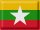 Blechschild Flagge Myanmar 40x30cm Flag of Myanmar