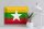 Blechschild Flagge Myanmar 40x30cm Flag of Myanmar