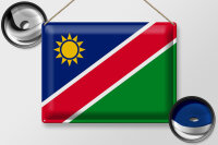 Blechschild Flagge Namibia 40x30cm Flag of Namibia