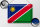 Blechschild Flagge Namibia 40x30cm Flag of Namibia