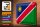 Blechschild Flagge Namibia 40x30cm Flag of Namibia