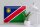 Blechschild Flagge Namibia 40x30cm Flag of Namibia
