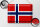 Blechschild Flagge Norwegen 40x30cm Flag of Norway