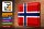 Blechschild Flagge Norwegen 40x30cm Flag of Norway