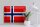 Blechschild Flagge Norwegen 40x30cm Flag of Norway