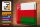 Blechschild Flagge Oman 40x30cm Flag of Oman