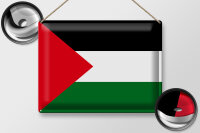 Blechschild Flagge Palästina 40x30cm Flag of Palestine