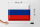 Blechschild Flagge Russland 40x30cm Flag of Russia