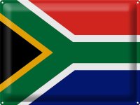 Blechschild Flagge Südafrika 40x30cm Flag of South...