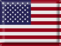 Blechschild Flagge Vereinigte Staaten 40x30cm United States