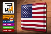 Blechschild Flagge Vereinigte Staaten 40x30cm United States