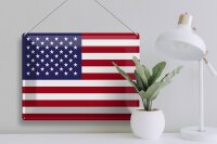Blechschild Flagge Vereinigte Staaten 40x30cm United States