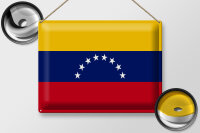 Blechschild Flagge Venezuela 40x30cm Flag of Venezuela