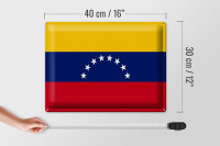 Blechschild Flagge Venezuela 40x30cm Flag of Venezuela