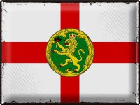 Blechschild Flagge Alderneys 40x30cm Retro Flag Alderney