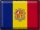 Blechschild Flagge Andorra 40x30cm Retro Flag of Andora