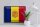 Blechschild Flagge Andorra 40x30cm Retro Flag of Andora