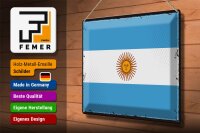 Blechschild Flagge Argentinien 40x30cm Retro Flag Argentina