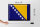 Blechschild Flagge Bosnien und Herzegowina 40x30cm Retro