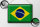 Blechschild Flagge Brasilien 40x30cm Retro Flag of Brazil