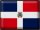 Blechschild Flagge Dominikanische Republik 40x30cm Retro