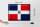 Blechschild Flagge Dominikanische Republik 40x30cm Retro