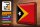 Blechschild Flagge Osttimor 40x30cm Retro Flag East Timor