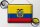 Blechschild Flagge Ecuadors 40x30cm Retro Flag of Ecuador