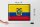 Blechschild Flagge Ecuadors 40x30cm Retro Flag of Ecuador