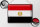 Blechschild Flagge Ägypten 40x30cm Retro Flag of Egypt