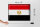 Blechschild Flagge Ägypten 40x30cm Retro Flag of Egypt