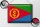 Blechschild Flagge Eritrea 40x30cm Retro Flag of Eritrea